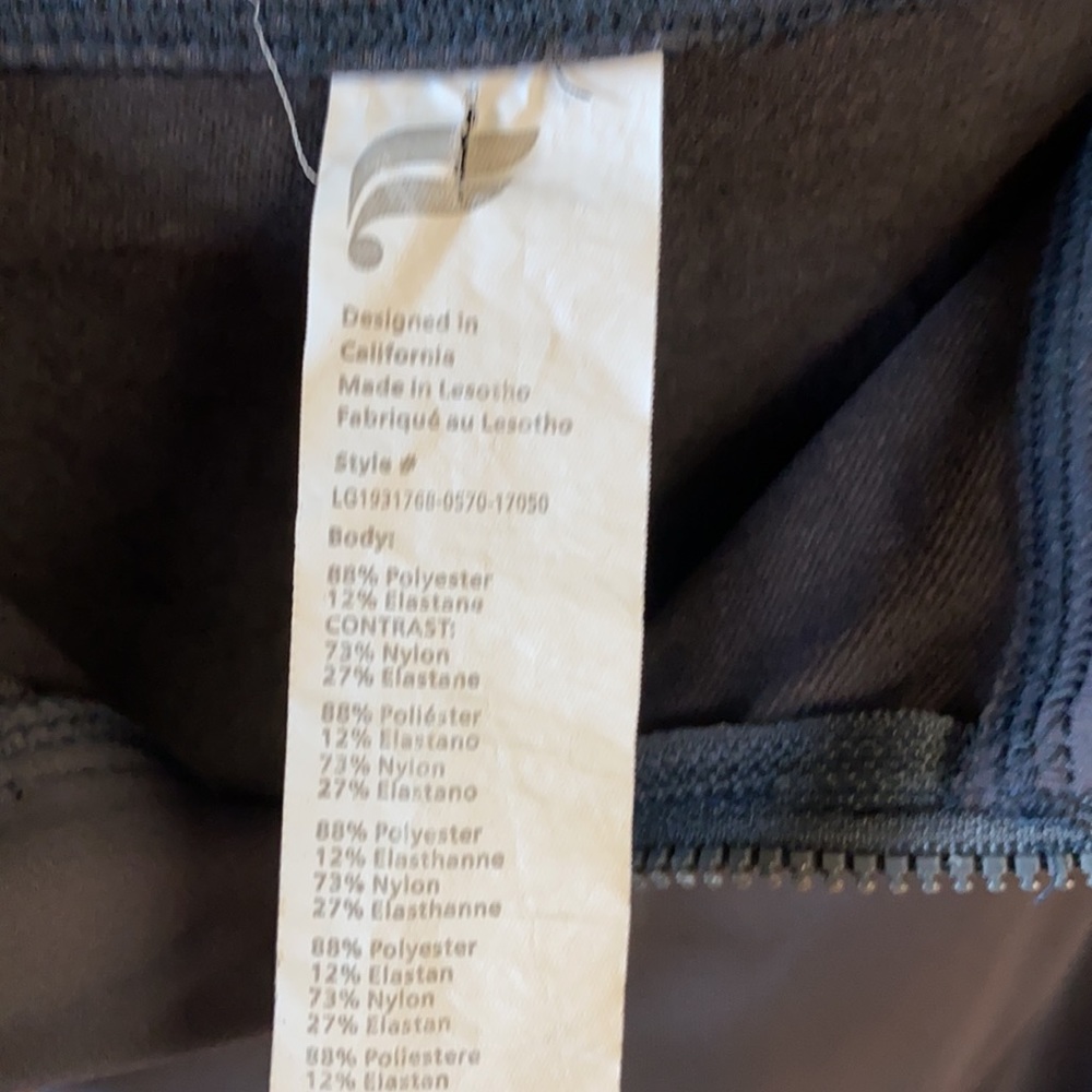 Fabletics Leggings With Zipper Size Large. - image 6